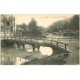 carte postale ancienne 51 REIMS. Pont sur la Vesle et Bateau Lavoir