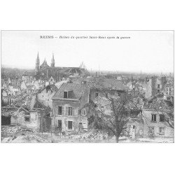 carte postale ancienne 51 REIMS. Quartier Saint-Remi