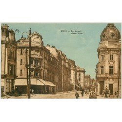 carte postale ancienne 51 REIMS. Rue Carnot 1929