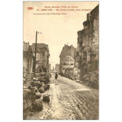 carte postale ancienne 51 REIMS. Rue Carnot Porte du Chapître