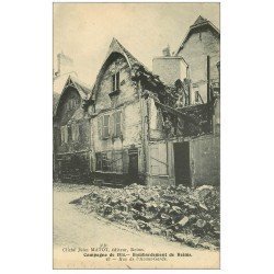 carte postale ancienne 51 REIMS. Rue de l'Avant-Garde 1914