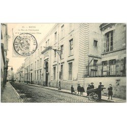 carte postale ancienne 51 REIMS. Rue de l'Université Lycée de Jeunes Filles 1906