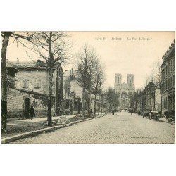 carte postale ancienne 51 REIMS. Rue Libergier