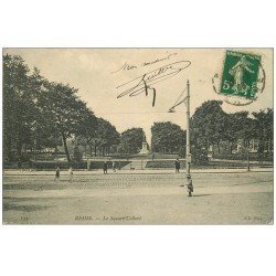 carte postale ancienne 51 REIMS. Square Colbert 1908