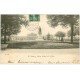 carte postale ancienne 51 REIMS. Square Stautue Colbert et Gare 1908