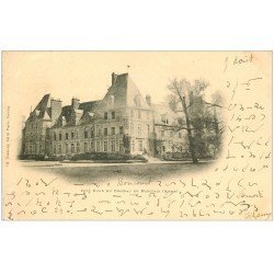 carte postale ancienne 02 CHATEAU DE MARCHAIS. 1902 écriture spéciale...