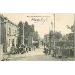 carte postale ancienne 51 RILLY-LA-MONTAGNE. Rue Carnot Restaurant Au Rendez-vous des Voyageurs 1904
