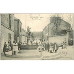 carte postale ancienne 51 RILLY-LA-MONTAGNE. Rue Chigny 1905 la Fontaine