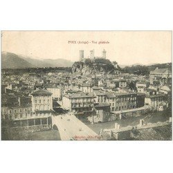 carte postale ancienne 09 FOIX. Vue générale 1914