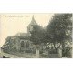 carte postale ancienne 51 SAINTE-MENEHOULD. Eglise et Cimetière 1918 animation