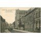 carte postale ancienne 51 SAINTE-MENEHOULD. Eglise et Pensionnat Saint-Charles attelage fiacre