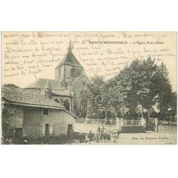 carte postale ancienne 51 SAINTE-MENEHOULD. Eglise Notre-Dame 1916