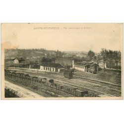 51 SAINTE-MENEHOULD. La Gare. Tampon Militaire 1915
