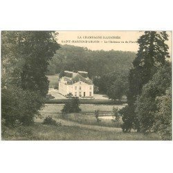 carte postale ancienne 51 SAINT-MARTIN-D'ABLOIS. Le Château 1915 Tampon Militaire