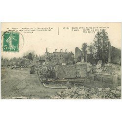 carte postale ancienne 51 SERMAIZE-LES-BAINS. La Place