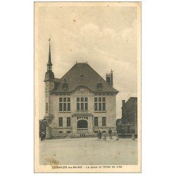 carte postale ancienne 51 SERMAIZE-LES-BAINS. Place Hôtel de Ville