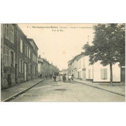carte postale ancienne 51 SERMAIZE-LES-BAINS. Vaches Rue de Bar