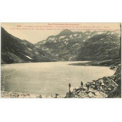 carte postale ancienne 09 LAC DE NAGUILLES. Massif du Pic d'Aniel, de la Coumetto et d'Esqueno d'Azé animation