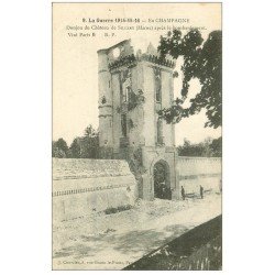 carte postale ancienne 51 SILLERY. Donjon du Château 1916