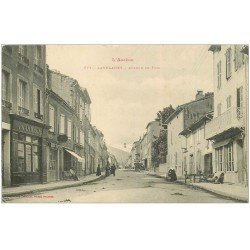 carte postale ancienne 09 LALEVANET. Avenue de Foix 1914 Pharmacie