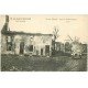carte postale ancienne 51 SOUAIN. Après bombardemant voiture décapotable 1917