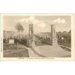 carte postale ancienne 51 SUIPPES. Cimetière National