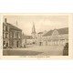 carte postale ancienne 51 SUIPPES. Eglise Place Léon Bourgeois Pharmacie et Musique