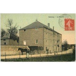 51 VADENAY. Le Moulin et attelage de livraison. Superbe Carte toilée 1907