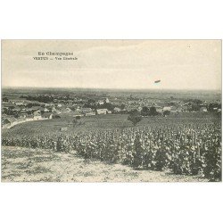 carte postale ancienne 51 VERTUS. La Ville et les Vignes. Vins et Vignobles 1917