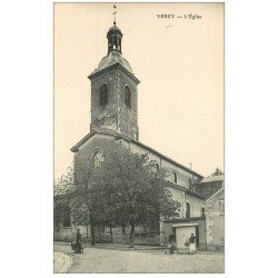 carte postale ancienne 51 VERZY. L'Eglise animation