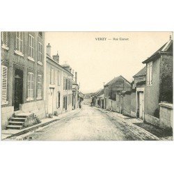 carte postale ancienne 51 VERZY. Rue Carnot 1915