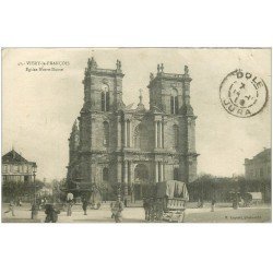 carte postale ancienne 51 VITRY-LE-FRANCOIS. Eglise Notre-Dame vers 1919. Timbre manquant