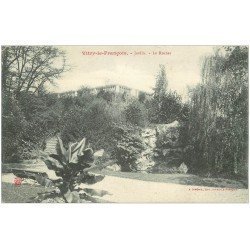 carte postale ancienne 51 VITRY-LE-FRANCOIS. Jardin et Rocher 1905