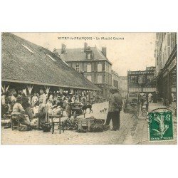 51 VITRY-LE-FRANCOIS. Le Marché Couvert 1912 et Grands Magasins