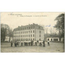 carte postale ancienne 51 VITRY-LE-FRANCOIS. Le Quartier de Cavalerie Militaires