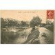 carte postale ancienne 42 BOEN. Passerelle sur le Lignon 1907