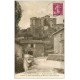 carte postale ancienne 42 CHALMAZELLES. Château des Marcilly et Talaru 1934. Enfants sur le Pont