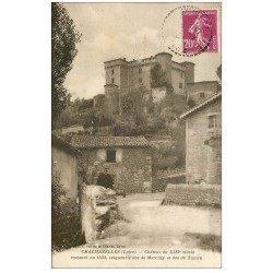 42 CHALMAZELLES. Château des Marcilly et Talaru 1934. Enfants sur le Pont