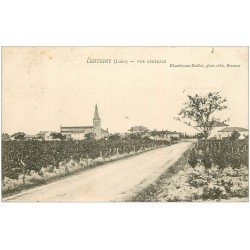 carte postale ancienne 42 LENTIGNY. Vue générale et Vignes vers 1905