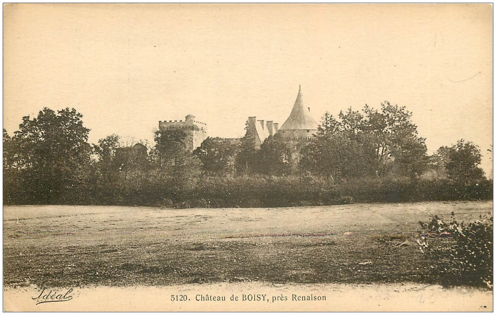 carte postale ancienne 42 RENAISON. Château de Boissy