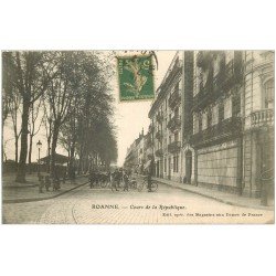 42 ROANNE. Cours de la République 1917