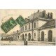 carte postale ancienne 42 ROANNE. La Gare 1917