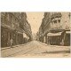 carte postale ancienne 42 ROANNE. Rue du Lycée Café Helvétique et de l'Union vers 1919