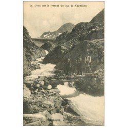 09 NAGUILLLES. Ouvriers Pont sur le Torrent du Lac