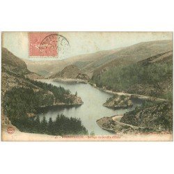 carte postale ancienne 42 ROCHETAILLEE. Barrage Gouffre d'Enfer 1905