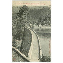 carte postale ancienne 42 ROCHETAILLEE. Le Barrage