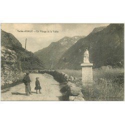 carte postale ancienne 09 ORLU. La Vierge de la Vallée 1923