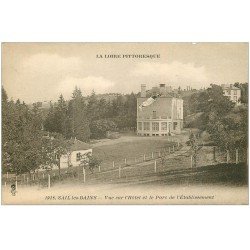 carte postale ancienne 42 SAIL-LES-BAINS. Hôtel et Parc
