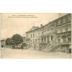 carte postale ancienne 42 SAINT-BONNET-LE-CHATEAU. Hôtel des Voyageurs