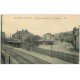 carte postale ancienne 42 SAINT-ETIENNE. Quartier et Gare de la Terrasse. Brasserie du Chemin de Fer